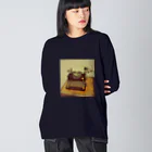 PAW WOW MEOWのタイプライター Big Long Sleeve T-Shirt