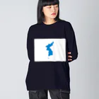 お絵かき屋さんの統一旗 ビッグシルエットロングスリーブTシャツ