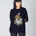 OJIKの磯猫 Big Long Sleeve T-Shirt