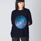 Giostraの星空（楕円） ビッグシルエットロングスリーブTシャツ