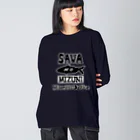 狭間商会のNO水煮 Big Long Sleeve T-Shirt