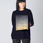 風景 Sophieの鱗雲 ビッグシルエットロングスリーブTシャツ