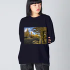 風景 Sophieの銀杏　 ビッグシルエットロングスリーブTシャツ