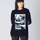 MomenTees ANNEXの浮世の薔薇 ビッグシルエットロングスリーブTシャツ