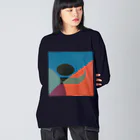 レターオールソーツのKaleidoscope 万華鏡 Katakana series ン ビッグシルエットロングスリーブTシャツ