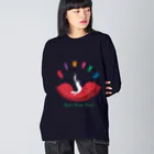 EASEのふわふわオコジョ Big Long Sleeve T-Shirt