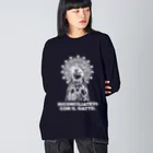 sawallowの聖なるネコ2 ビッグシルエットロングスリーブTシャツ