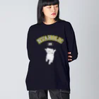 nanaqsaのにゃっほり ビッグシルエットロングスリーブTシャツ