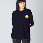 野々の昼のお月さん Big Long Sleeve T-Shirt