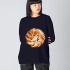 dumpling me 〈饺子我〉の焼餃子 ビッグシルエットロングスリーブTシャツ