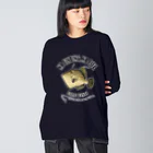 猫と釣り人のKAWAHAGI_EB_1CW ビッグシルエットロングスリーブTシャツ