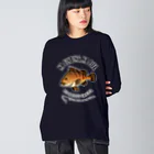 猫と釣り人のKIJIHATA_EB_1CW ビッグシルエットロングスリーブTシャツ