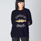 猫と釣り人のSHIROGISU_EB_2CW ビッグシルエットロングスリーブTシャツ