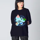 yuccoloの泡あわパラダイス ビッグシルエットロングスリーブTシャツ