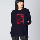 甘漏り屋のiNoshiKachO ビッグシルエットロングスリーブTシャツ