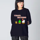 Lily bird（リリーバード）の鶏冠ブラザーズ 器入り ビッグシルエットロングスリーブTシャツ