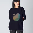 jikkuri kotokotoの夕暮れの海辺 Big Long Sleeve T-Shirt