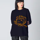 TokoTokoStudioのトコろん_ポップ_オレンジ Big Long Sleeve T-Shirt