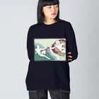 山形屋米店のアダムの創造SNKRS Big Long Sleeve T-Shirt