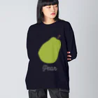 KAWAGOE GRAPHICSの洋ナシは芳醇でまろやか Big Long Sleeve T-Shirt