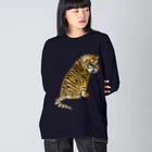 LalaHangeulの虎の子 ビッグシルエットロングスリーブTシャツ