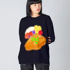 Lily bird（リリーバード）のベリーとクリームとフレンチトースト ビッグシルエットロングスリーブTシャツ