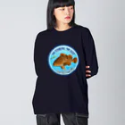 猫と釣り人のKIJIHATA_2R ビッグシルエットロングスリーブTシャツ