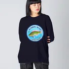 猫と釣り人のKYUUSEN_2R ビッグシルエットロングスリーブTシャツ