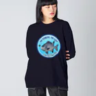 猫と釣り人のISHIGAKIDAI_2R ビッグシルエットロングスリーブTシャツ