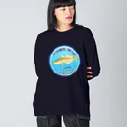 猫と釣り人のSHIROGISU_2R ビッグシルエットロングスリーブTシャツ