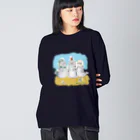 Beautiful Earthの海ゴミに悩むアザラシ3兄弟 Big Long Sleeve T-Shirt