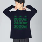 KAWAGOE GRAPHICSの牡馬三冠レース Big Long Sleeve T-Shirt