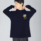 🐸かえるさんと仲間たち🐸のハロウィン　ガイコツ息子 Big Long Sleeve T-Shirt