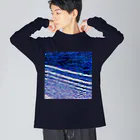 水草の波打ち際（夜） Big Long Sleeve T-Shirt