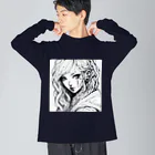 zaisuのピアス女子 Big Long Sleeve T-Shirt