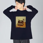 PAW WOW MEOWのタイプライター Big Long Sleeve T-Shirt