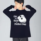 『NG （Niche・Gate）』ニッチゲート-- IN SUZURIのOh! It's Such A Perfectday.（白） ビッグシルエットロングスリーブTシャツ