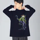 スーパーファンタジー絵描き　松野和貴の合理的な引きこもりのタコ ビッグシルエットロングスリーブTシャツ