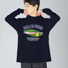 のぐちさきのサンマの塩焼き(ロゴ入り) Big Long Sleeve T-Shirt