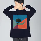 レターオールソーツのKaleidoscope 万華鏡 Katakana series ン Big Long Sleeve T-Shirt