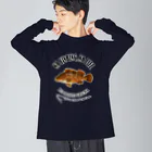 猫と釣り人のKIJIHATA_EB_2CW ビッグシルエットロングスリーブTシャツ