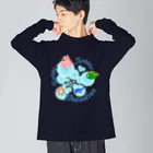 yuccoloの泡あわパラダイス Big Long Sleeve T-Shirt