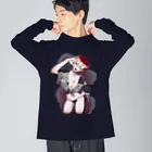 ちぐはぐ屋さんのアカオニちゃん Big Long Sleeve T-Shirt