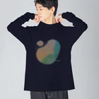 jikkuri kotokotoの夕暮れの海辺 Big Long Sleeve T-Shirt