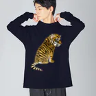 LalaHangeulの虎の子 Big Long Sleeve T-Shirt