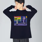 黒メガネのアトリエ(KuromeganesAtlier)の『ポップ･シティ』 Big Long Sleeve T-Shirt