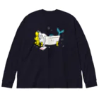 サトウノリコ*の浴室でタブレットを使う人魚【パツキン】 Big Long Sleeve T-Shirt