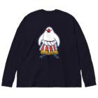 もしもしこちら文鳥のすもう文鳥よこづな　青ライン Big Long Sleeve T-Shirt