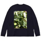 このっけるの🌿 autumn hydrangea 🌿 ビッグシルエットロングスリーブTシャツ