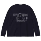 トシゾーのSUZURIのとこのキュウコン（白抜き・文字バック） Big Long Sleeve T-Shirt